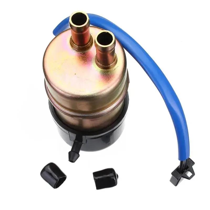 8mm 12v 60LPH Fuel Pump Replaces Filter + Rubber Hose for Kawasaki Mule 3020 3010 3000 2510 2520 1000 1992 ~ 2005 2006 2007 2008