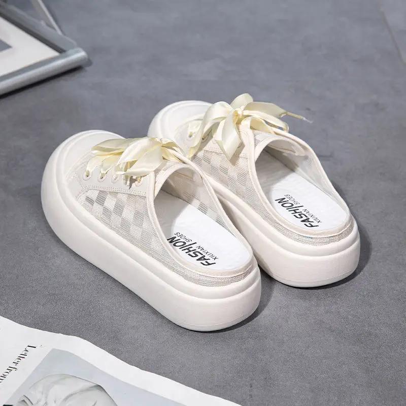 

Модные парусиновые толстые женские тапочки и женские сандалии Удобные элегантные шлепанцы в ассортименте Летняя обувь 2025 оптом Уникальная обувь 40