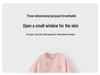 Unisex Pure Cotton Newborn Long Sleeve Bodysuit for Spring and Autumn