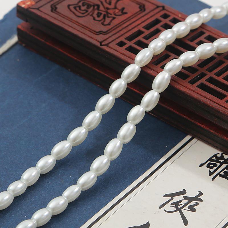 

Набор для изготовления браслета и серег с овальным жемчугом Off-White - Аксессуары для волос ручной работы