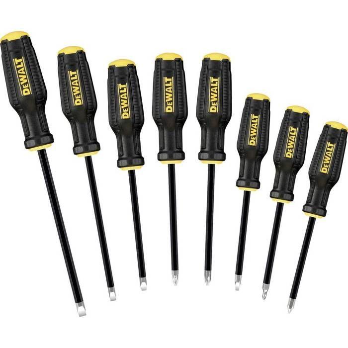DEWALT Universel Jeu De Tournevis 8 Pièces Vis À Fente, PH, PZ