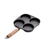 Wutuo Non-Stick Cast Iron 4-Hole Egg Frying Pan