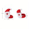 6Pcs/SET Christmas Wine Glass Cover Santa Claus Elk Snowman Wine Cup Cover Tags Decoration Xmas New Year Table Decor