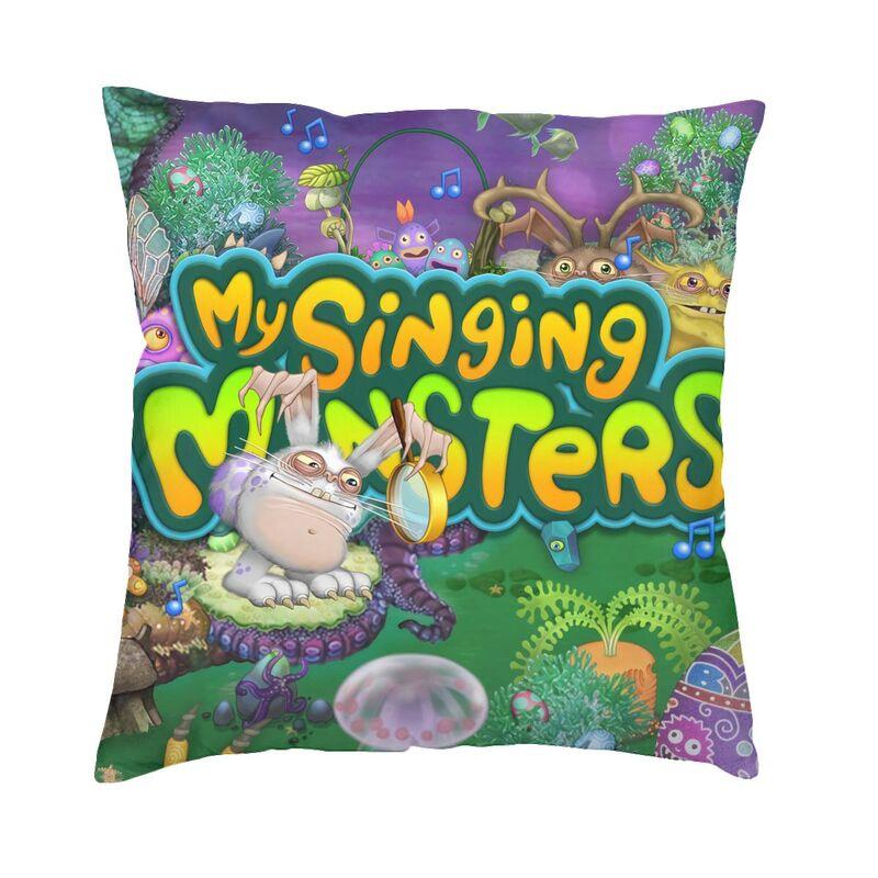 Fashion My Singing Monsters Game Anime Cartoon Throw Pillow Cover Home Decorative Custom Square Cushion Cover 45x45 Pillowcover