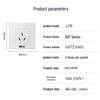 G07 Series 16A Three-Hole AC Wall Socket