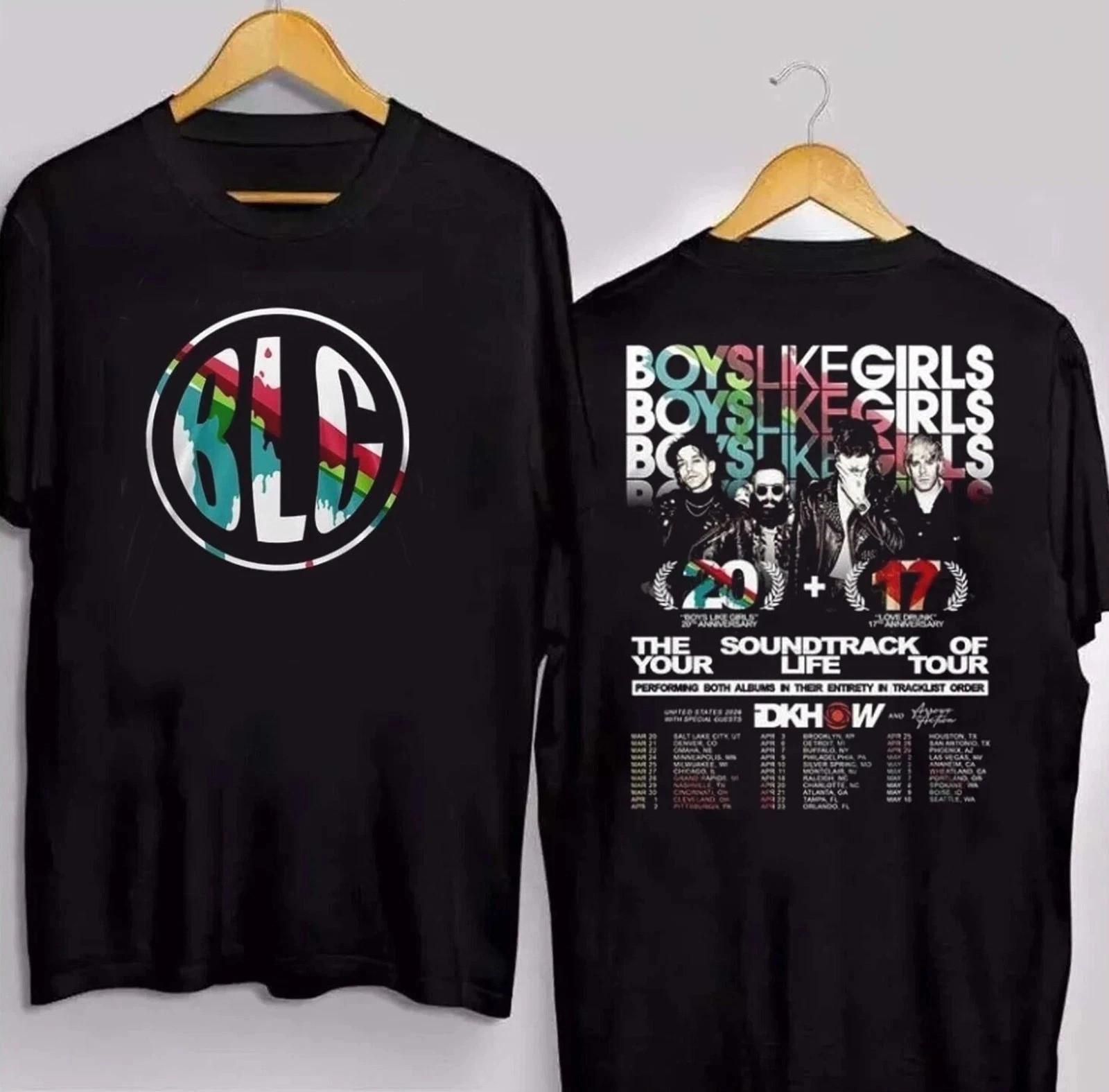 Boys Like Girls Soundtrack Of Your Life 2026 Tour Multicolor 2 Sided T Shirt M