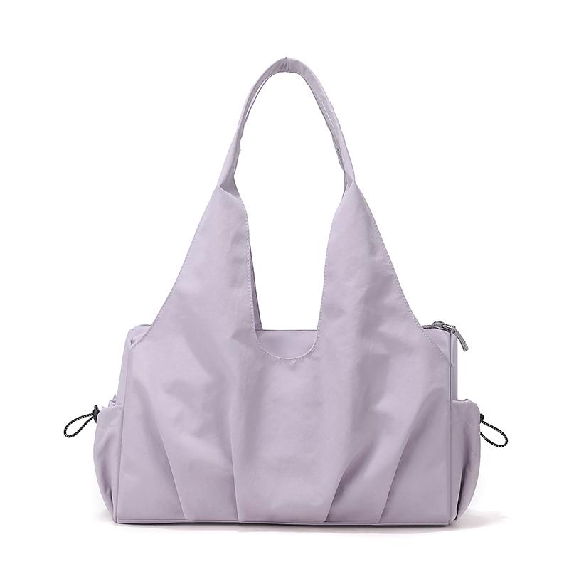 Women's Shoulder Bag Solid Color Handbag Water-Repellent Nylon Tote Bag