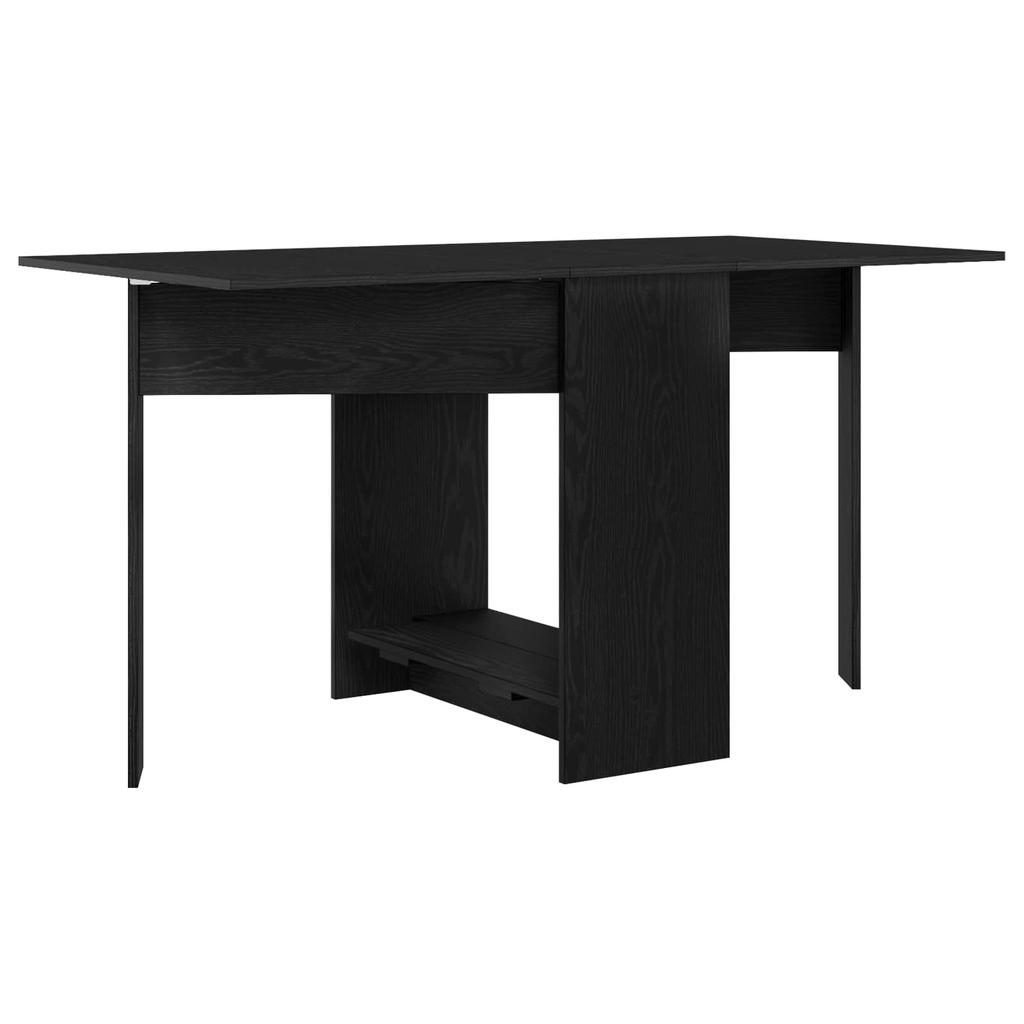 Dining Table 138 X 70 X 73.5 Cm Engineered Wood Black Oak