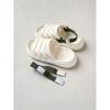 Daiso Striped Banding Sandals 240 260 Mm Ivory