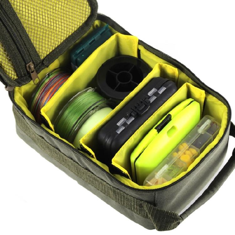 Fishing Tackle Organizers Case Portable Reel Bag Splashproof Storage Case Internal Divider Fishing Reel Bag