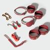 JIUUY Adult SM Sex Products Kits Bondage Gear Collar Butt Oral Erotic Bundle Blindfold Whip Sex BDSM Sex Game for Couples