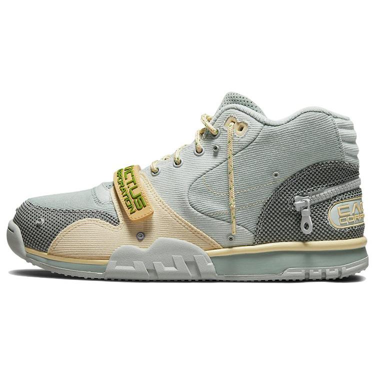 

Nike X Travis Scott Air Trainer 1 Sp Grey Haze Olive Aura Canvas DR7515-001 44