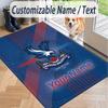 Custom Text Printed Rug Crystal Palace Non Slip Floor Carpet For Home Room Decor