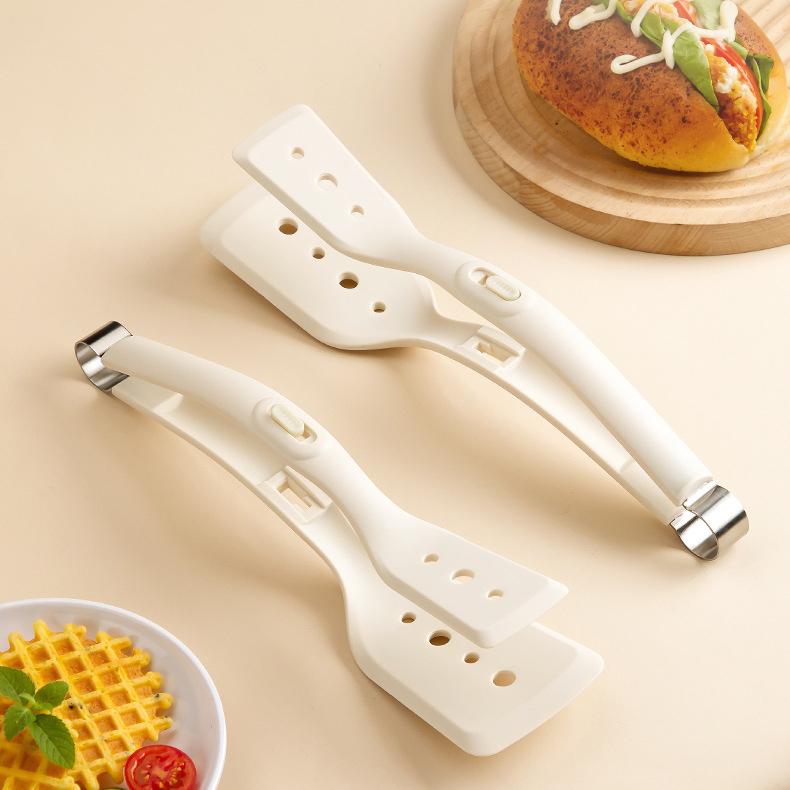 Kitchen Spatula Frying Spatula Clip Pizza Spatula Frying Spatula Anti-scald Cookware High Temperature Resistant Spatula Food Clip