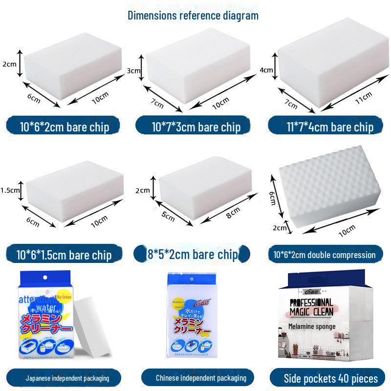 Nano Sponge Kitchen Cleaning Block - Dishwashing & Shoe Magic Wipe