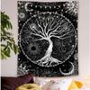 Tree of Life Tapestry Sun Moon Wall Hanging for Bedroom Living Room Dorm Spiritual Boho Home Decor