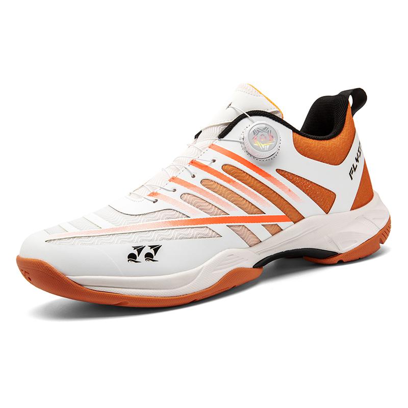 

Quick Lacing Badminton Shoes for Men and Women Training Shoes Shock-Absorbing Non-Slip Volleyball Sports Sneakers 44
