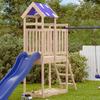 vidaXL Tour de jeu Marron 52,5 x 110,5 x 215 cm Pin massif