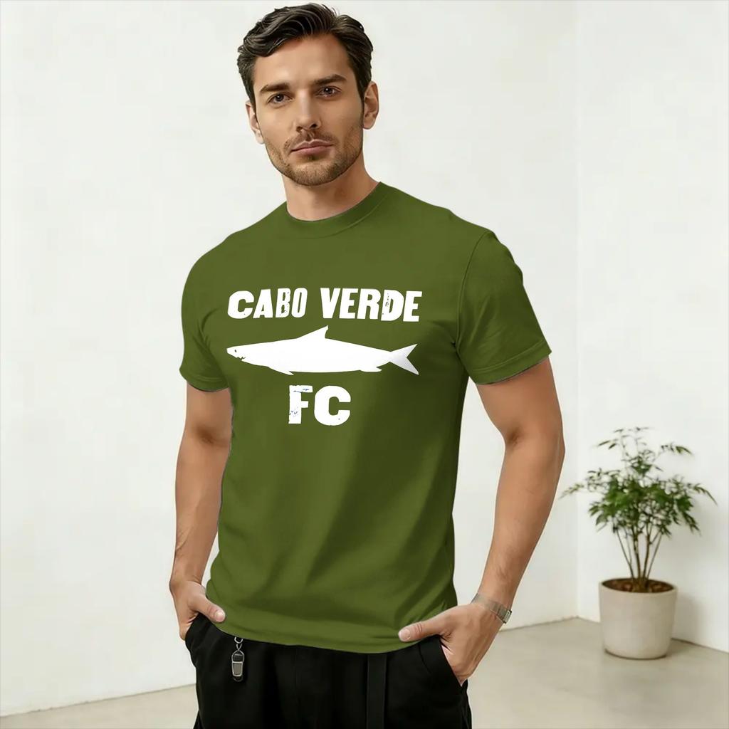 Fashion Cabo Verde Art TShirts for Unisex Crew Neck Cotton T Shirt Short Sleeve Tees Plus Size Clothing