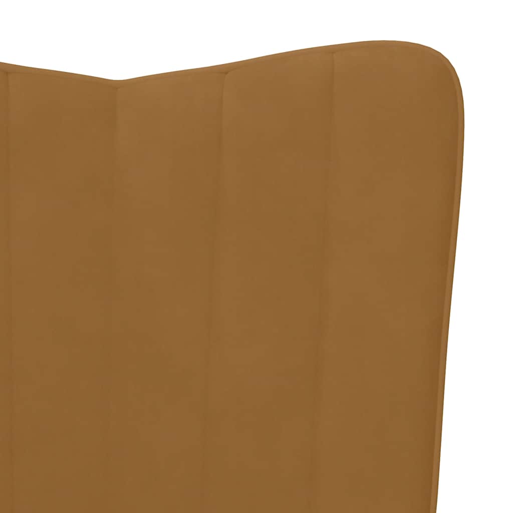 Relax Armchair In Brown Velvet