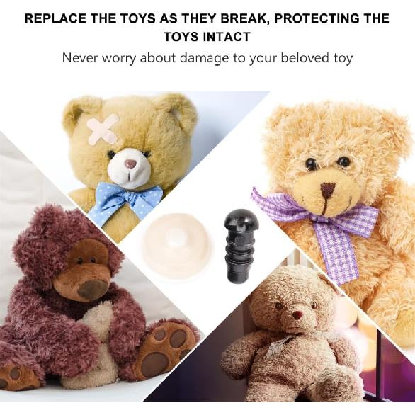 100pcs Needle Felting Supplies 4mm Safety Eyes Scrump Plush Stuffed Crochet Eyes Replacement Doll Craft Black Craft Puppet Button Flash