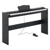 Piano Numérique 88 Touches Clavier Semi-Pondéré avec Support Haut-Parleur Noir, pour Débutants, 600 Timbres, 600 Rythmes, Piano Électrique Pleine Taille, avec Pédale,