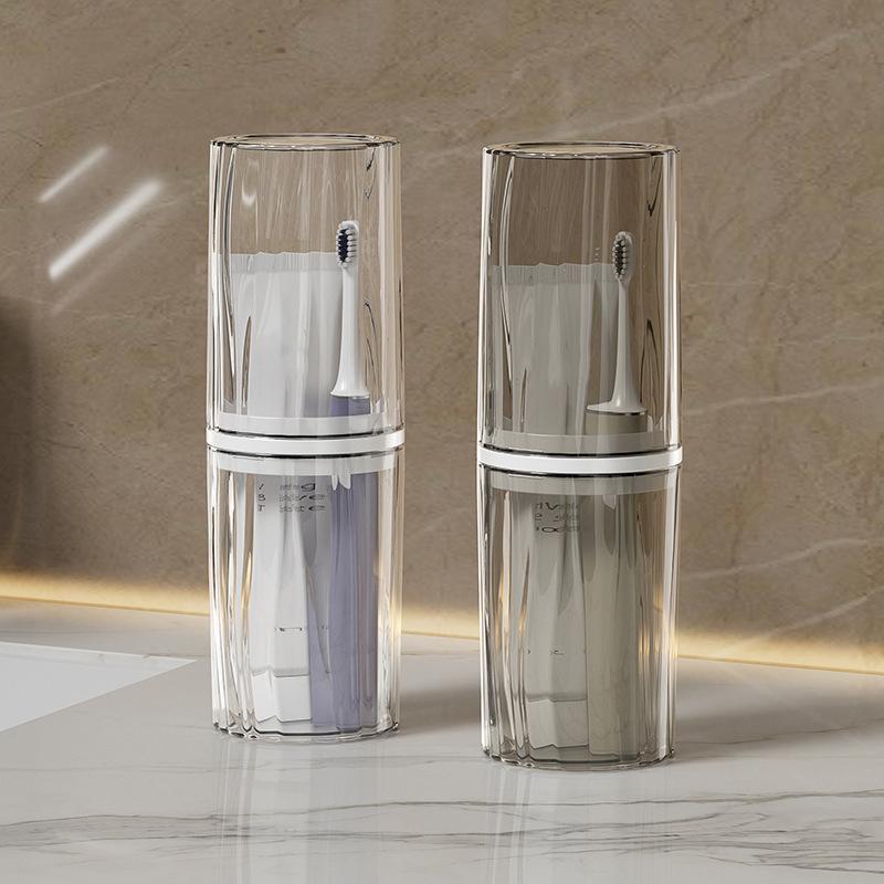 Travel Portable Toothbrush Cup Bathroom Toothpaste Holder Storage Case Box Organizer Travel Toiletries Storage Cup