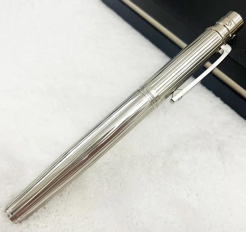 Rollerball Ballpoint Pen Blue Carving With Serial Number Writing Smooth Stationery