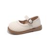 Girls' 2026 Spring/Autumn Leather Soft Sole Princess Loafers - Breathable, Closed-Toe Versatile Shoes