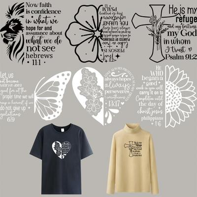 Letters Heat Transfer Vinyl Clothes Stickers Diy Parches Ropa Hoodies T-Shirt Iron-On Transfers Stickers Easy To Print