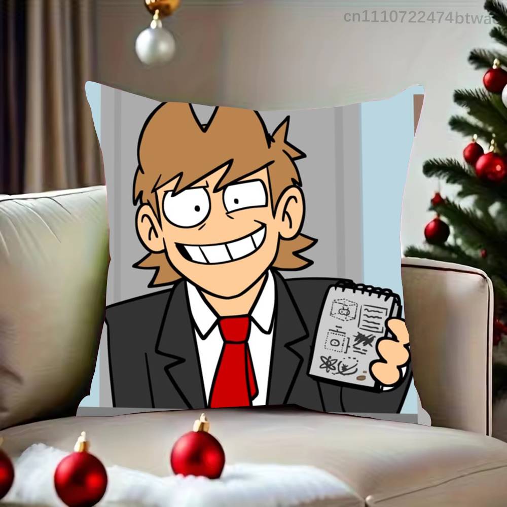 EEddsworld TTord Edd Pillow Case For Living Room Bedroom Hotel Pattern Printed Cushion Cover Decorations and Protector