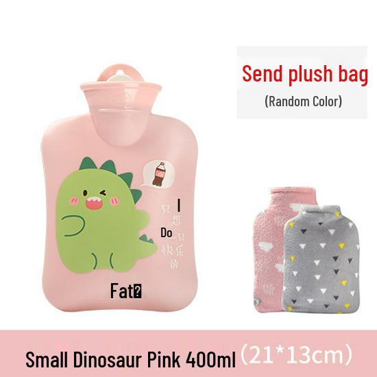 Cartoon Plush Hot Water Bottle - Cute, Explosion-Proof Hand & Foot Warmer, Removable & Washable Cover