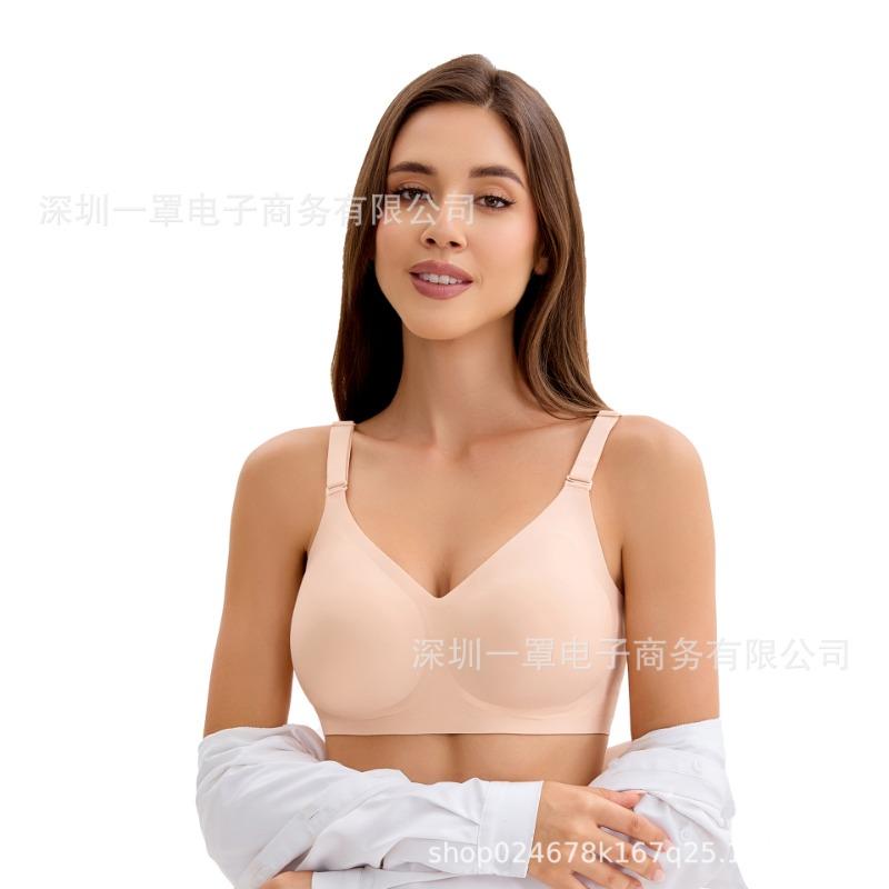 Women S Plus Size Thin Wireless Push Up Seamless Comfort Bra