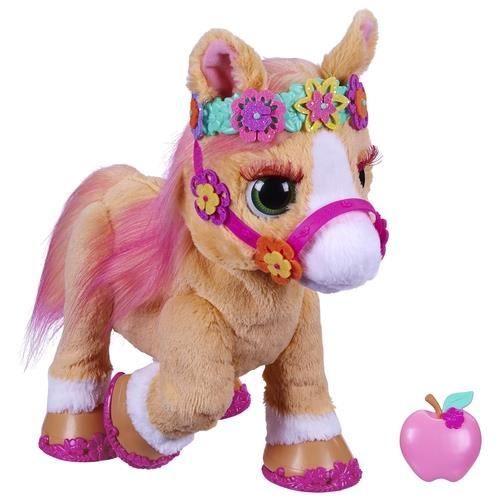 Animal en peluche électronique - furreal - cannelle - multicolore - 80 sons - 35,5 cm