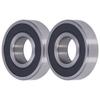 2Pcs Deep Grooves Ball Bearings Rubber Sealed Bearing for Relatively Stable Linear Motion Equipment
