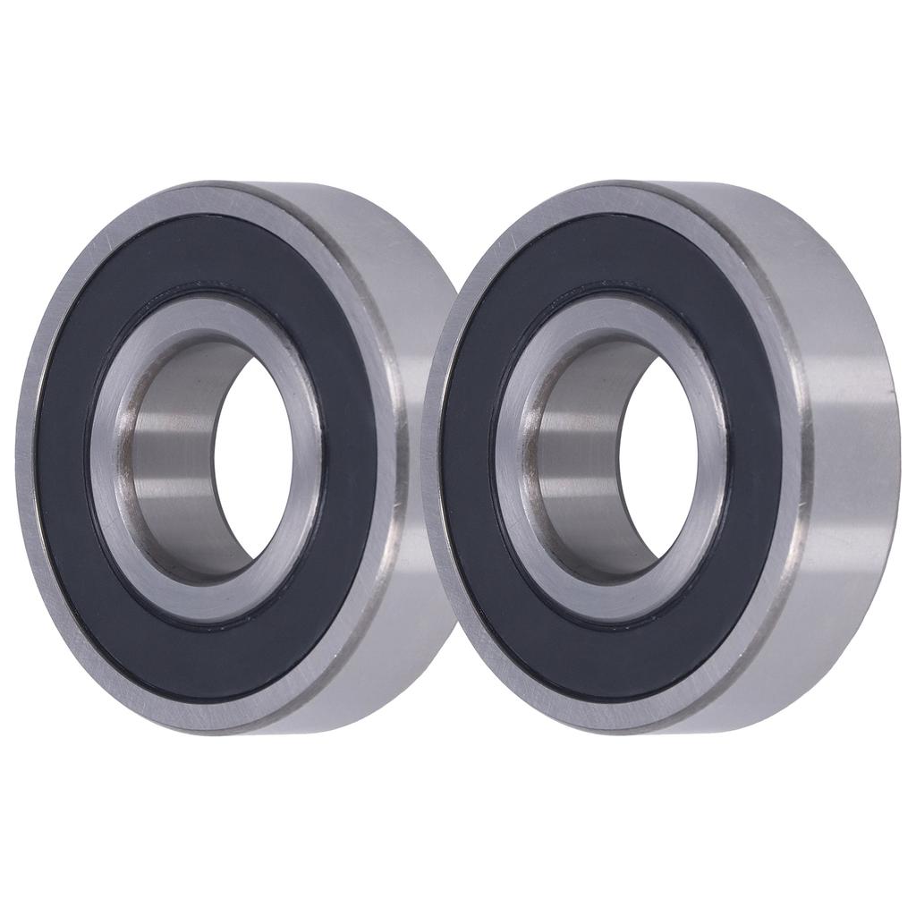 2Pcs Deep Grooves Ball Bearings Rubber Sealed Bearing for Relatively Stable Linear Motion Equipment