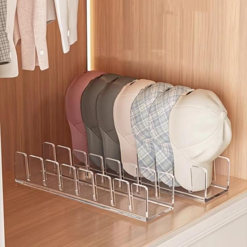 Acrylic Home Hat Storage And Display Rack, Transparent, Suitable For Baseball Caps.