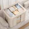 Clothes Storage Box Organizer With Steel Frame Waterproof Fabric For Bedroom Storage