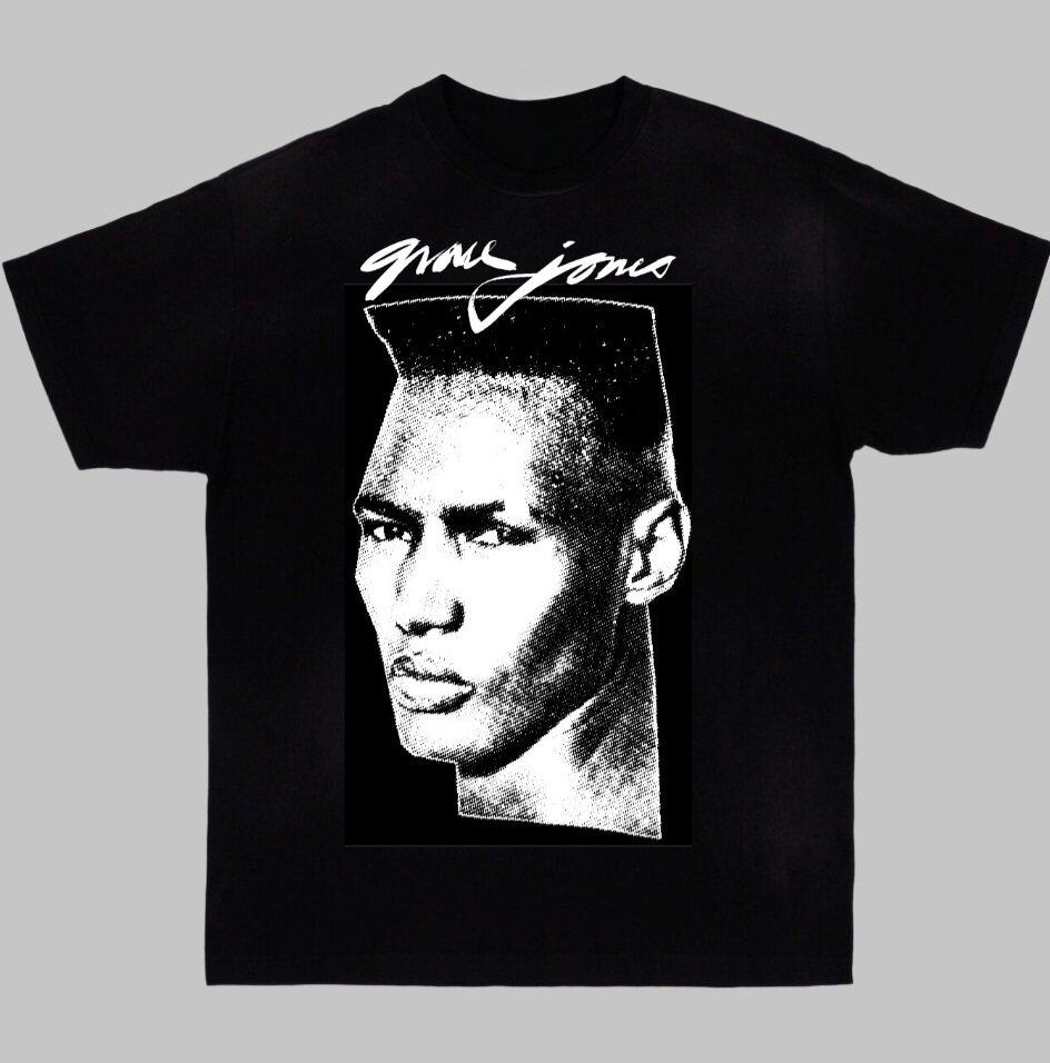 Grace Jones Rock FeUnisex Singer Music Art Summer Leisure TShirt Unisexs and Womens Luxury Brand