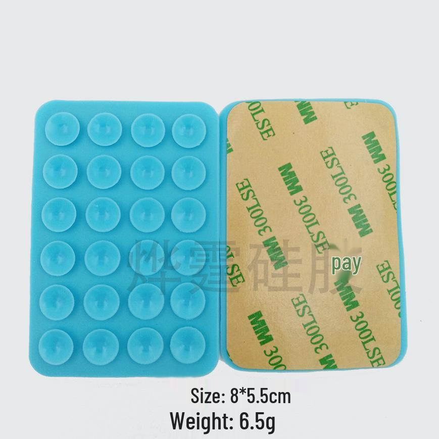 Double-Sided Silicone Mobile Phone Suction Cup Holder with 28/24 Beads for Strong Grip and Decompression