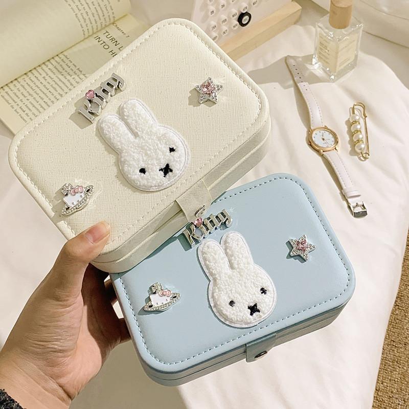 Miffy Bunny Jewelry Organizer With Large Capacity For Earrings Rings And Necklaces Perfect For Gift Giving