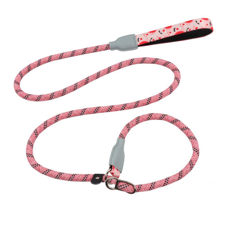 Classic Heavy Duty Slip Lead Dog Leash,Dog Training Leash with Metal Stopper,Durable No Pulling Dog Lead Leashes with Comfortable Handle