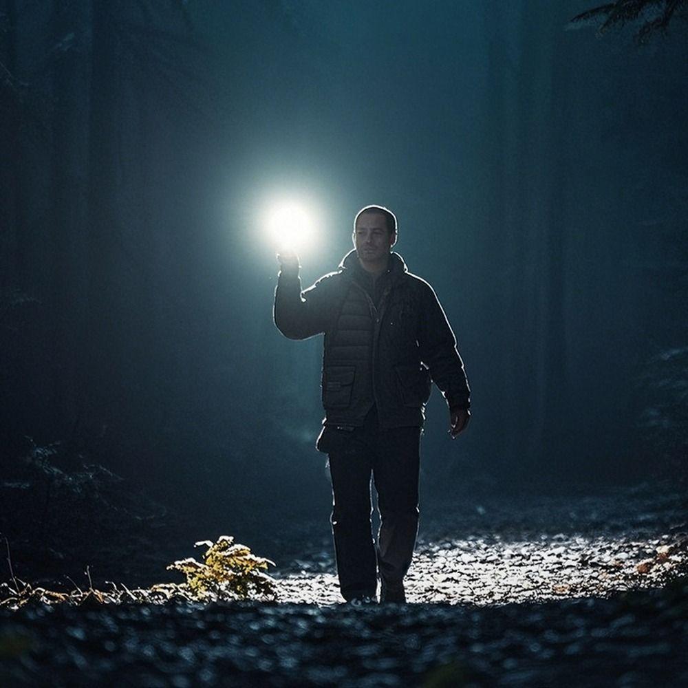 Mini Keychain Flashlights Portable Work Light with Red&Blue Light LED Torch  for Searching Hiking