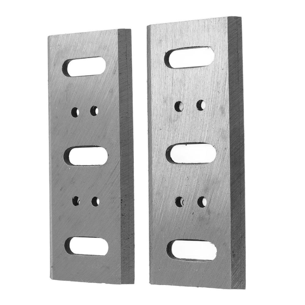 2pcs High Speed Steel Planer Blades Alloy Material Double Edged Planer Blade  Woodworking Use