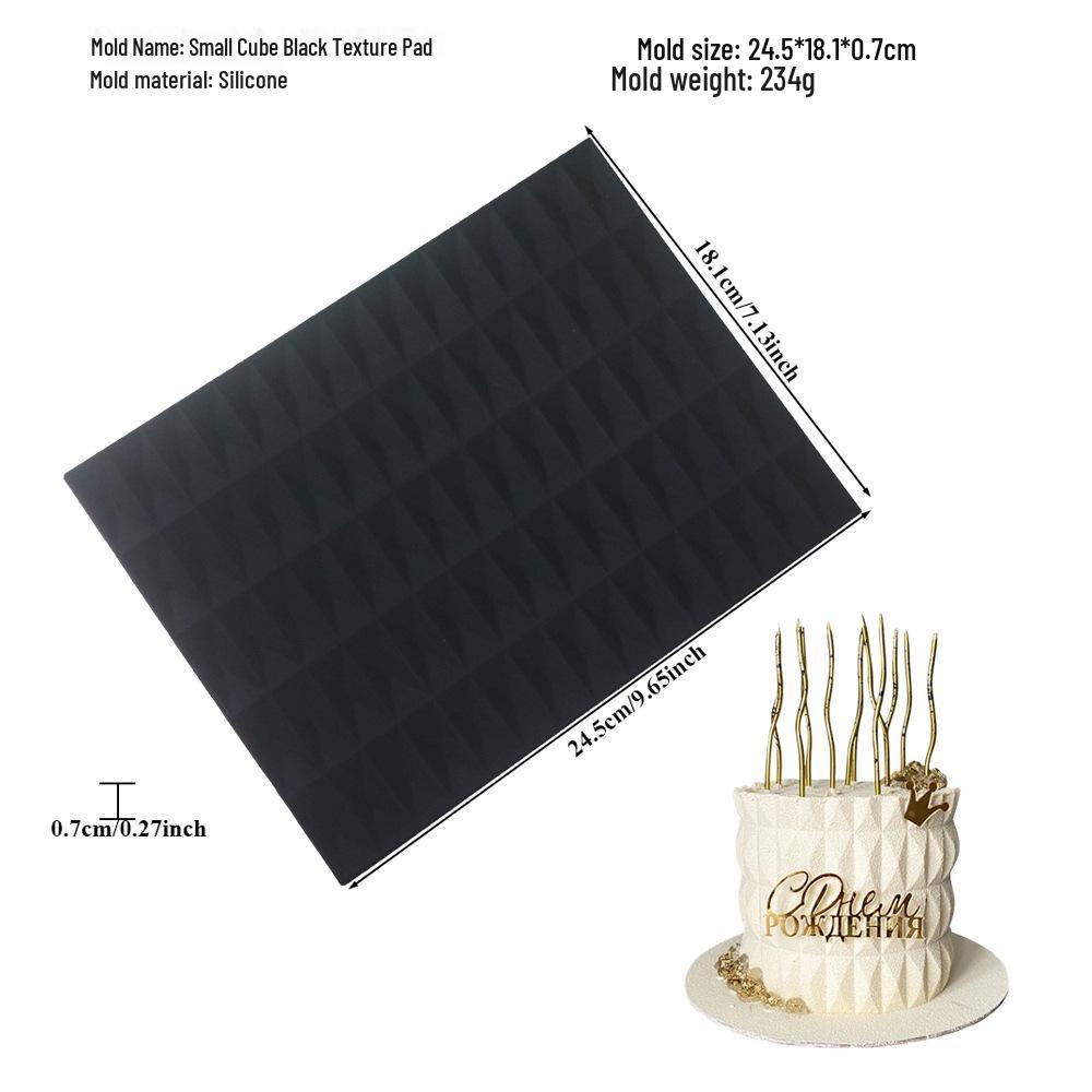 Silicone Mousse Swiss Roll Texture Pad - Tree Bark Lace Fondant Mat for Western Pastry Baking