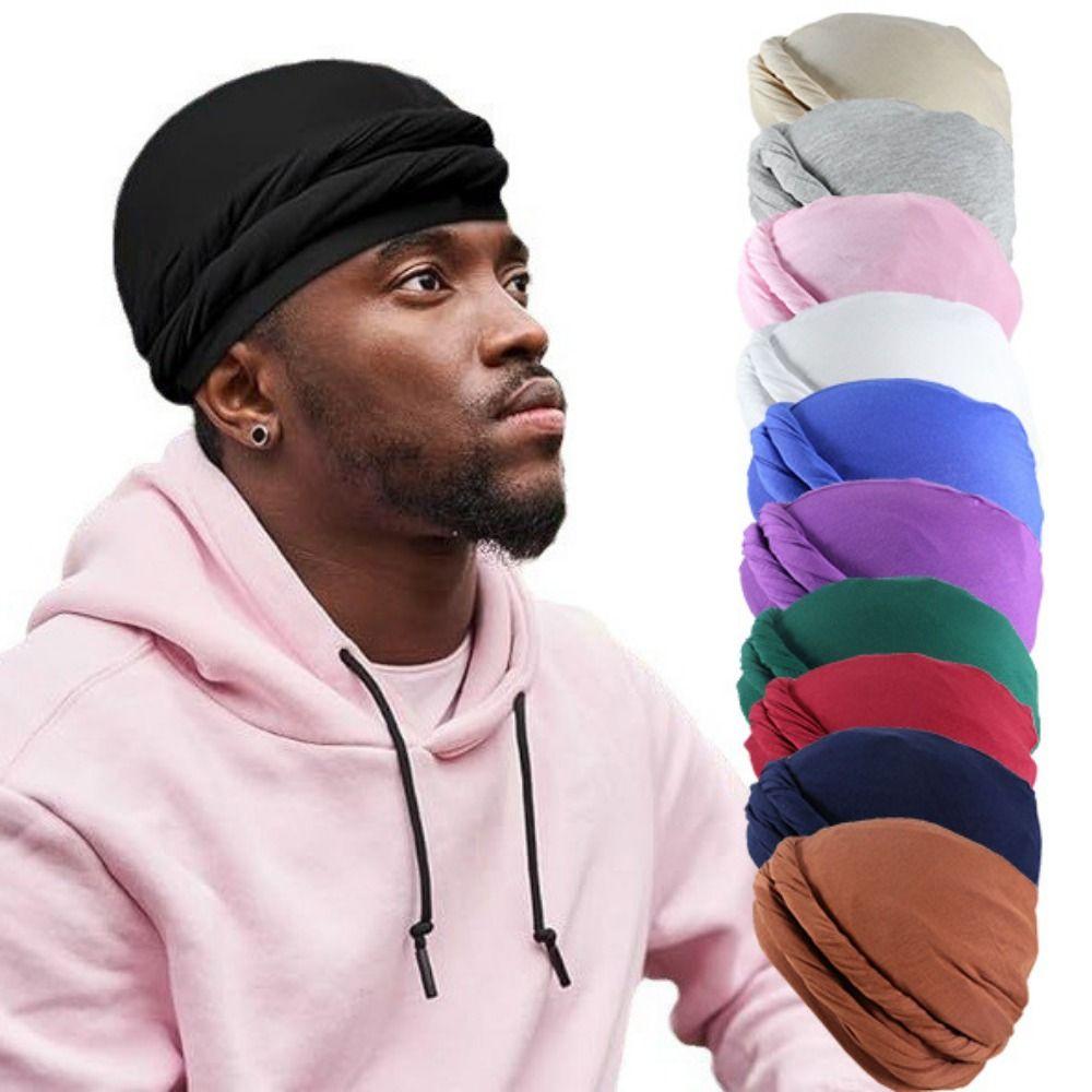 

Tassel Men Braid Hat Fringe Twisted Tail Hat Turban Hats Head Wraps Hiking білий