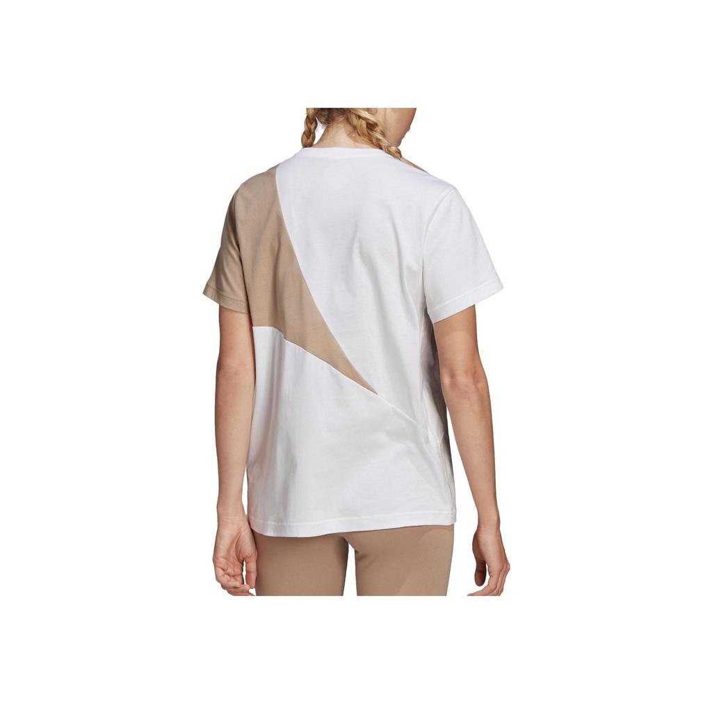 Adidas Trefoil Crew Neck Casual Breathable Short Sleeve T-Shirt Women T-Shirts White FR0556