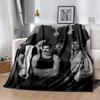 Rock Band Black Leather Blanket Durable Comfort Suitable for Couch Sofa Office for All Occasions Playful Design Best Holiday Gift for Friends Family