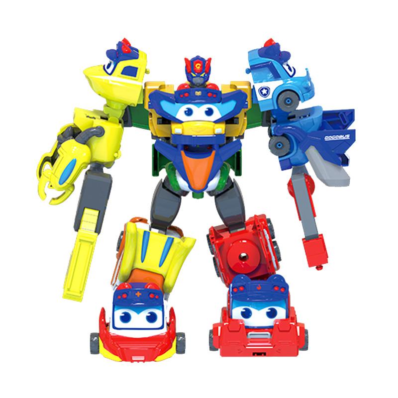 

7 в 1 GGBOND Gogo Bus Трансформация Машинка Игрушка Фигурки Экшн Скорая помощь/Полиция/Пожарный Игрушки-слайды для детей Рождественский подарок