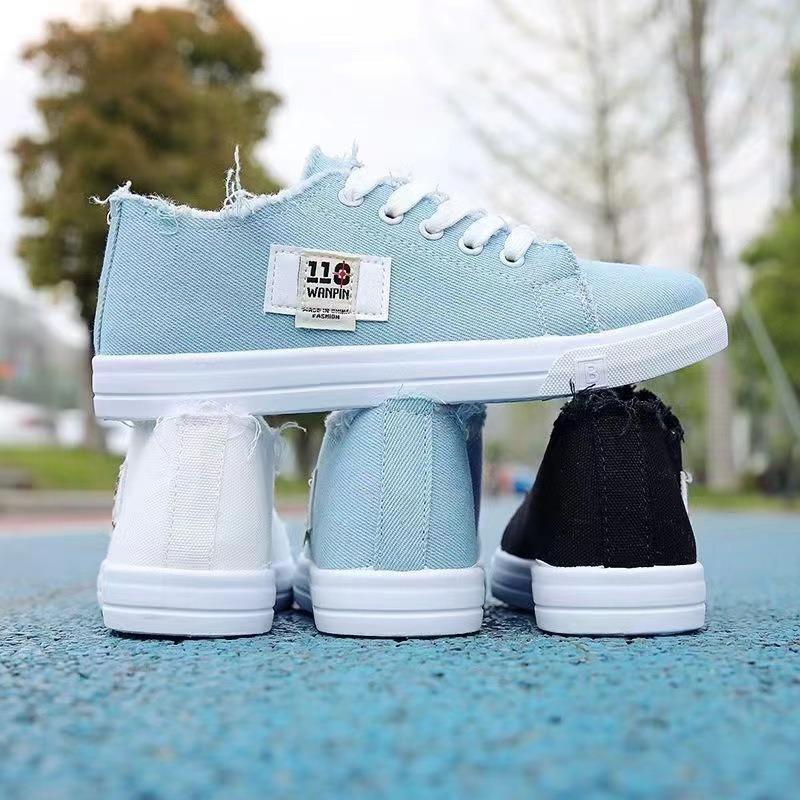summer new canvas shoes female student shoes sole breathable thin casual sports shoes